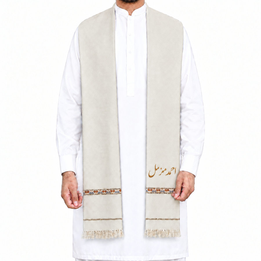 Customize Skin Men’s 100% Pure Wool Shawl