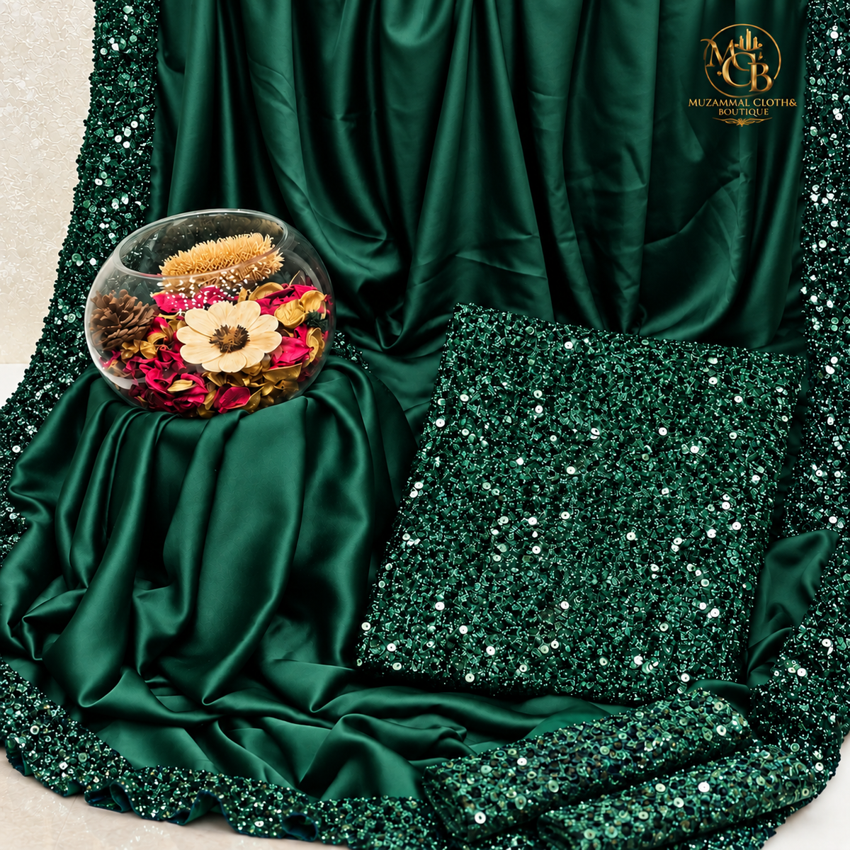 Emerald Green Sequin Shamoz & Moonlight