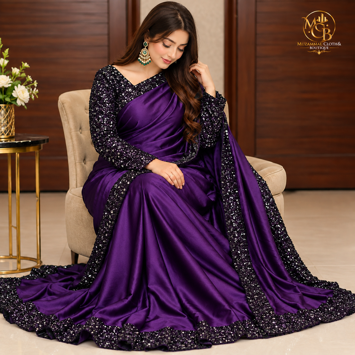 Royal Purple Sequin Shamoz & Moonlight