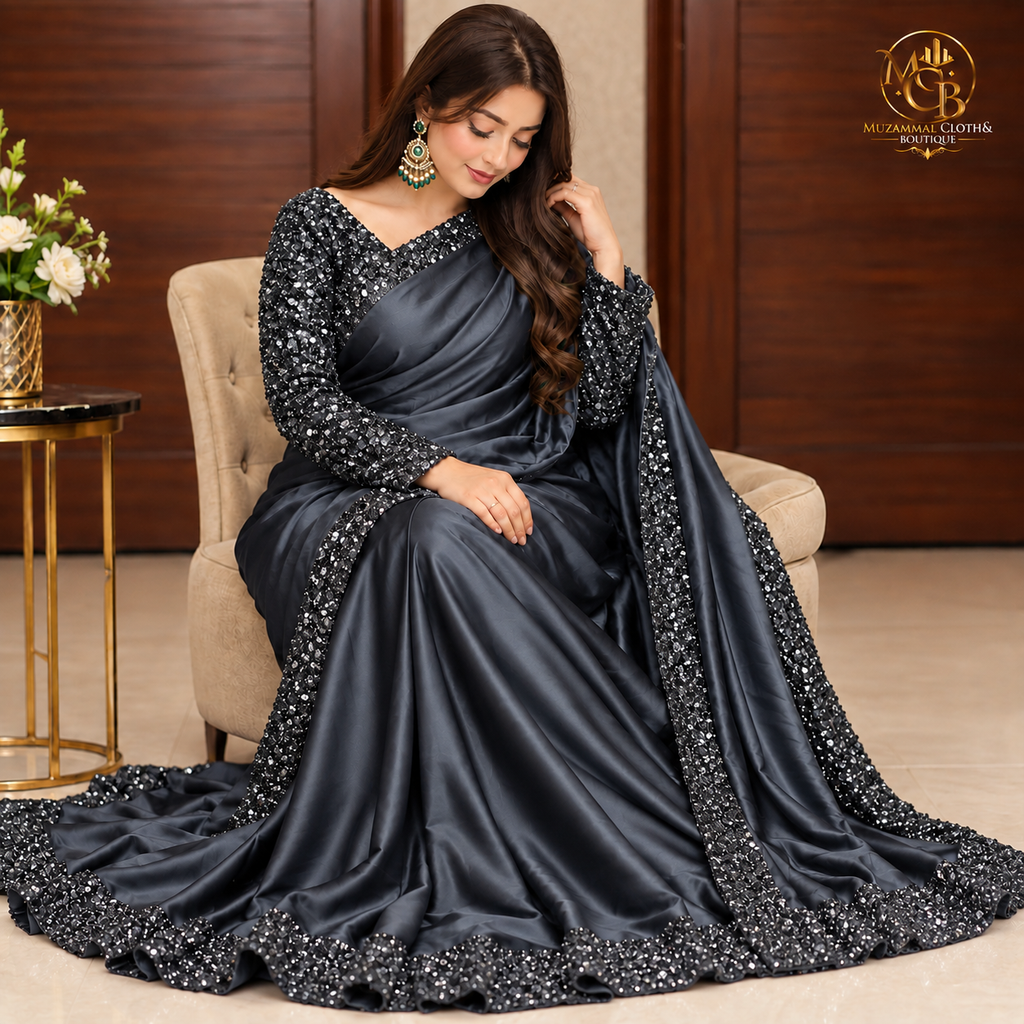 Midnight Grey Sequin Shamoz & Moonlight