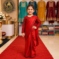 Kids Red Shamoz & Moonlight Saree