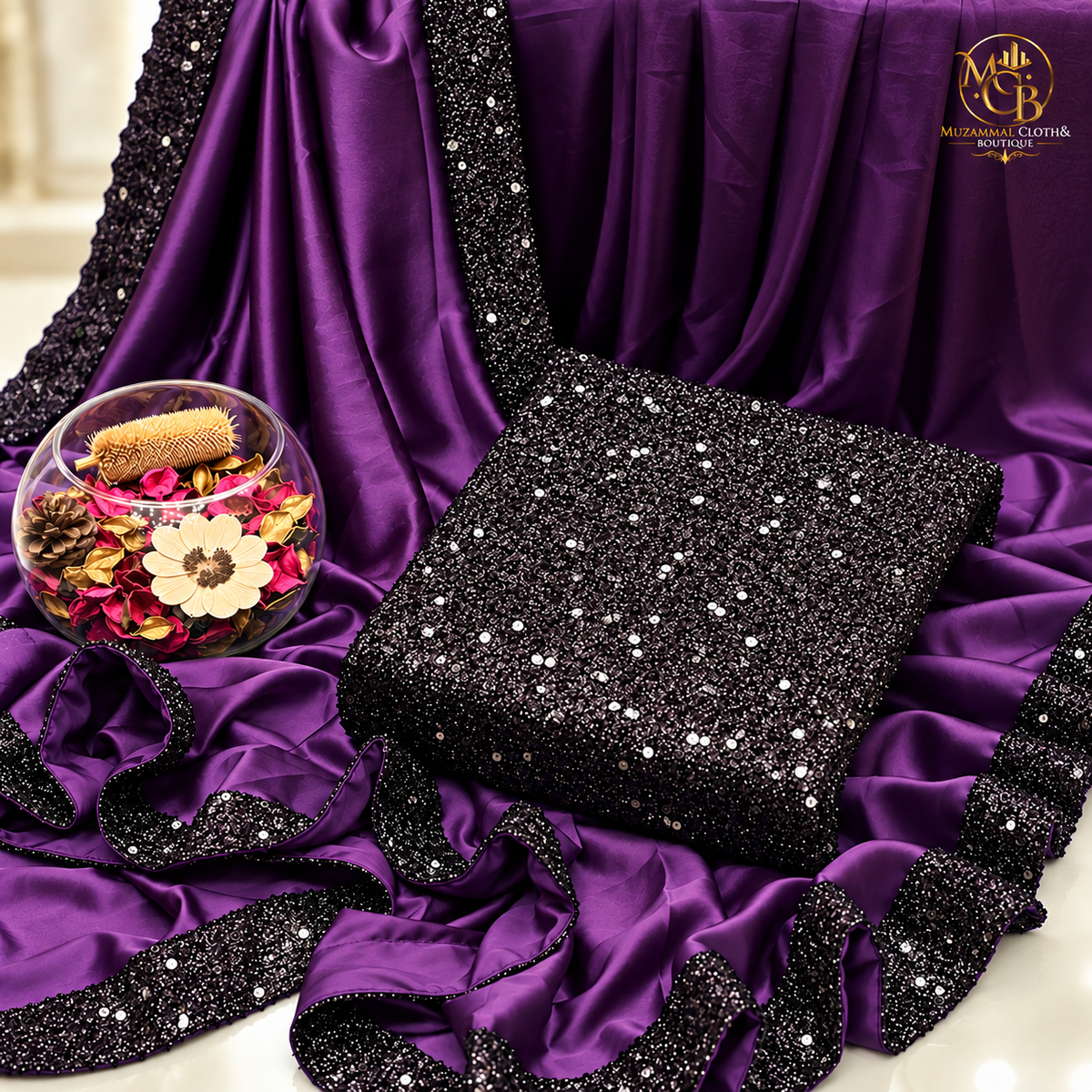 Royal Purple Sequin Shamoz & Moonlight