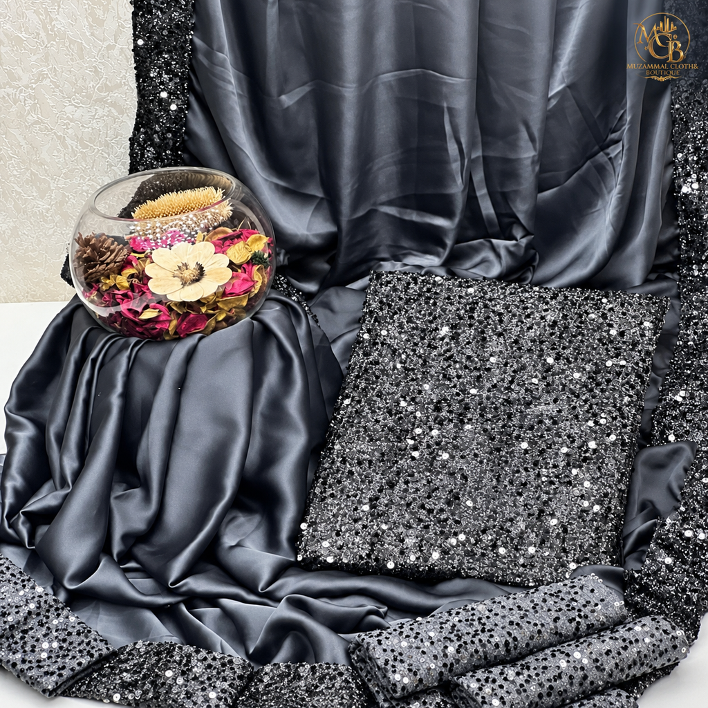 Midnight Grey Sequin Shamoz & Moonlight