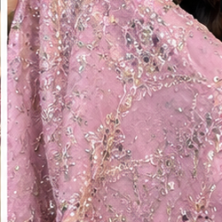 Royal Maroon Embroidered Party Saree